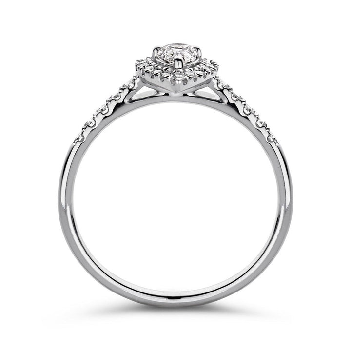 Ring Elin royal 0,50 crt. witgoud