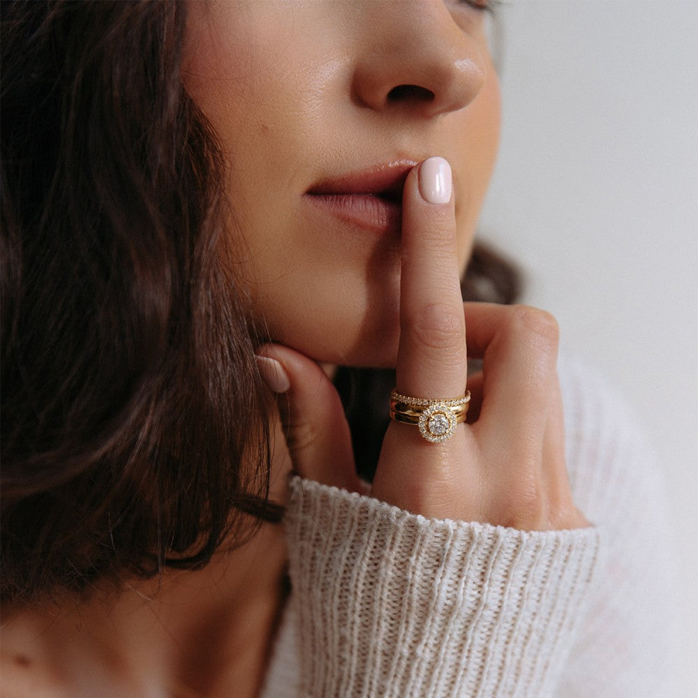 Ring Emma 0,75 Karat Weißgold