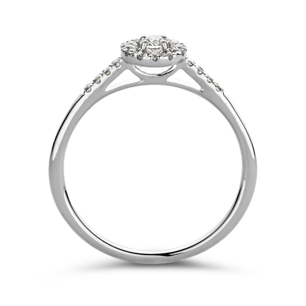Ring Emma Royal 0,20 Karat Weißgold