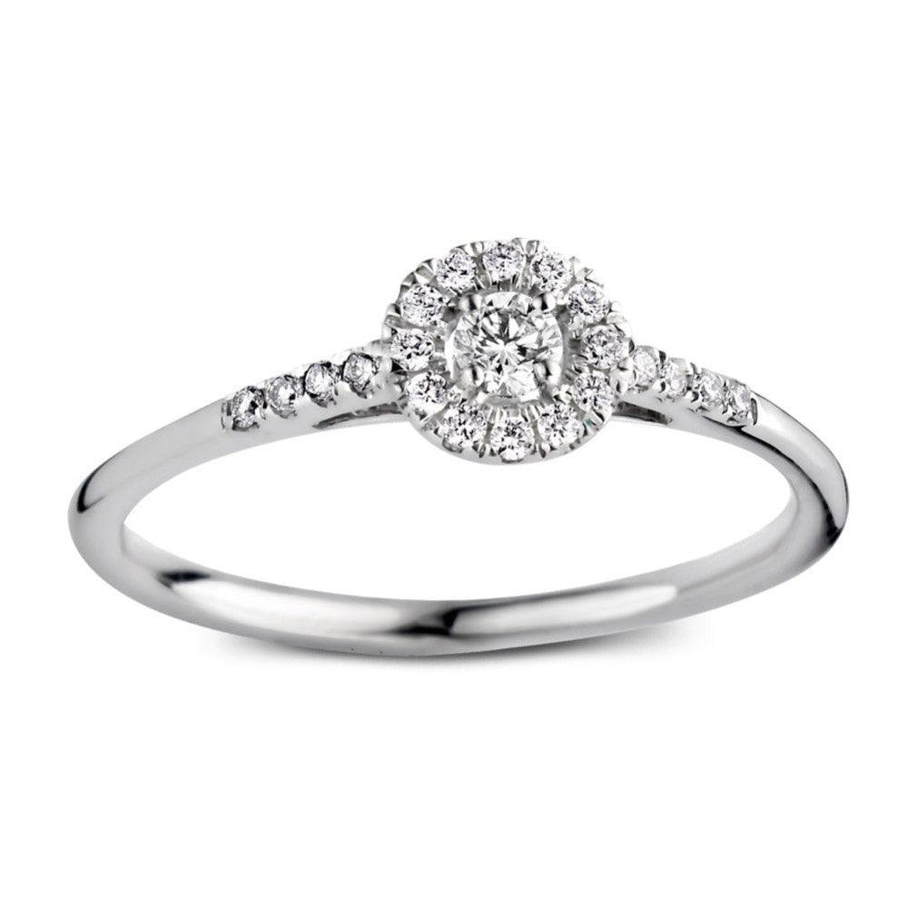 Ring Emma Royal 0,20 Karat Weißgold