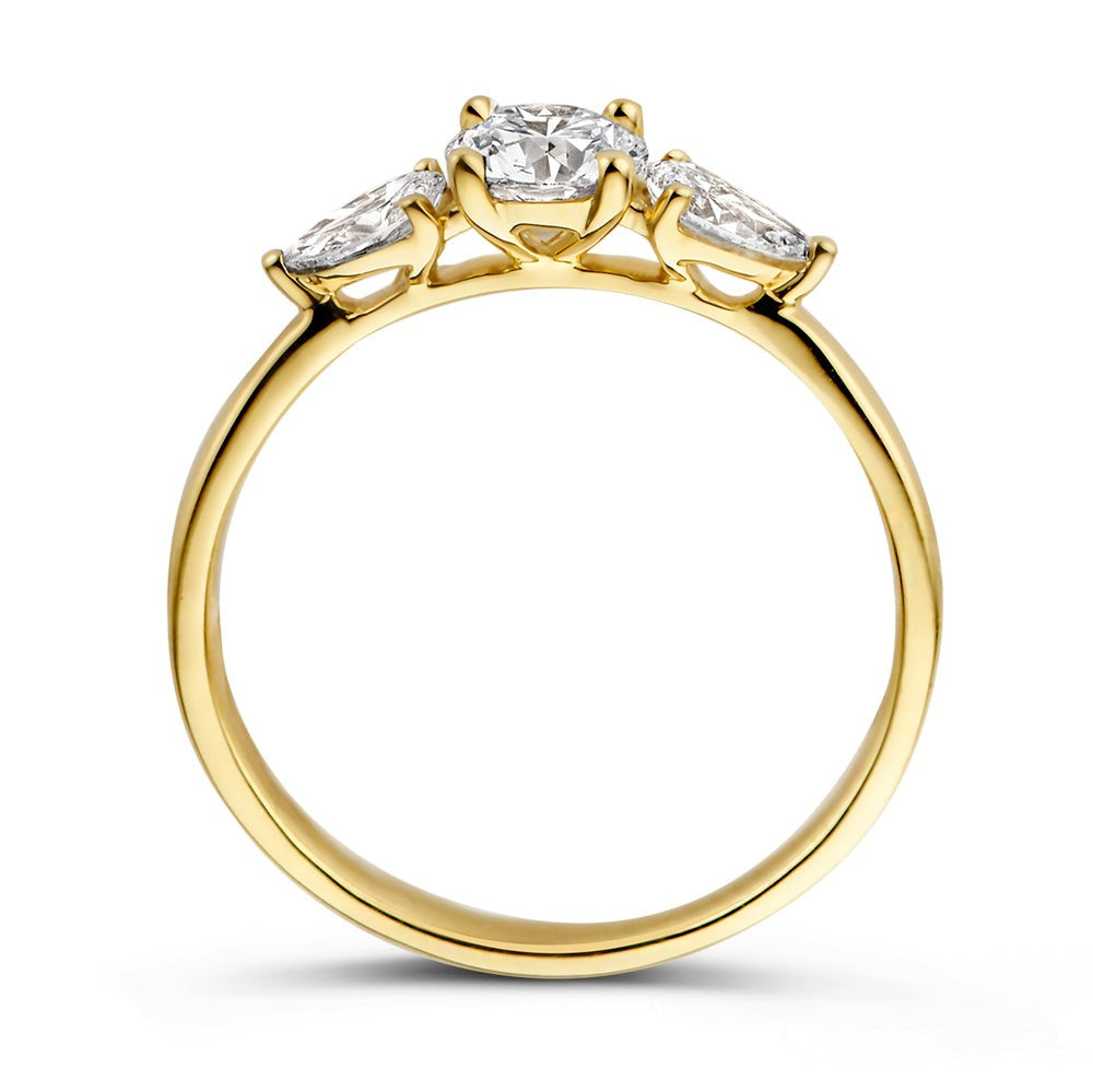 Ring Evie 0,90 kt. Gelbgold