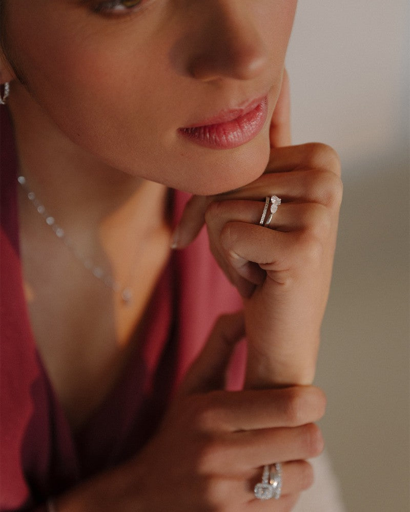 Ring Evie 0,90 kt. Weißgold