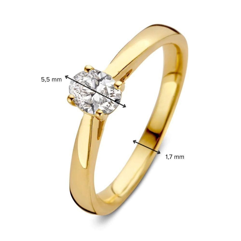 Ring Franky 0,30 Karat Gelbgold