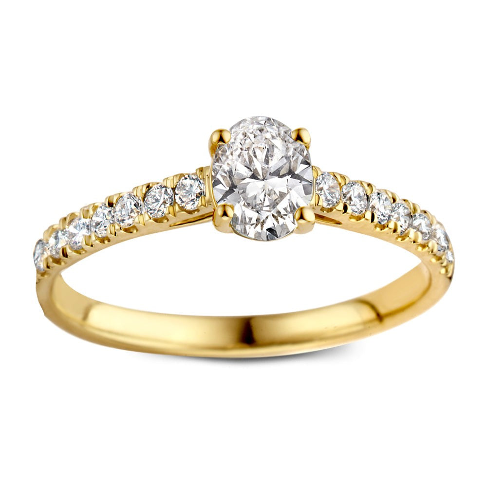 Ring Franky Royal 0,75 crt. geelgoud