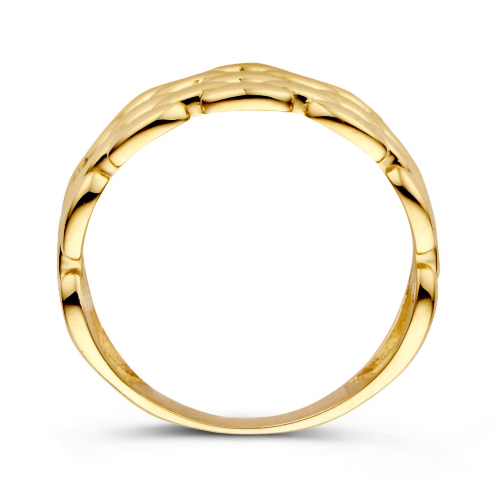 Gelbgold Schakelring – 14 Karat Gelbgold – Elegant und Zeitlos – Van der Kooij