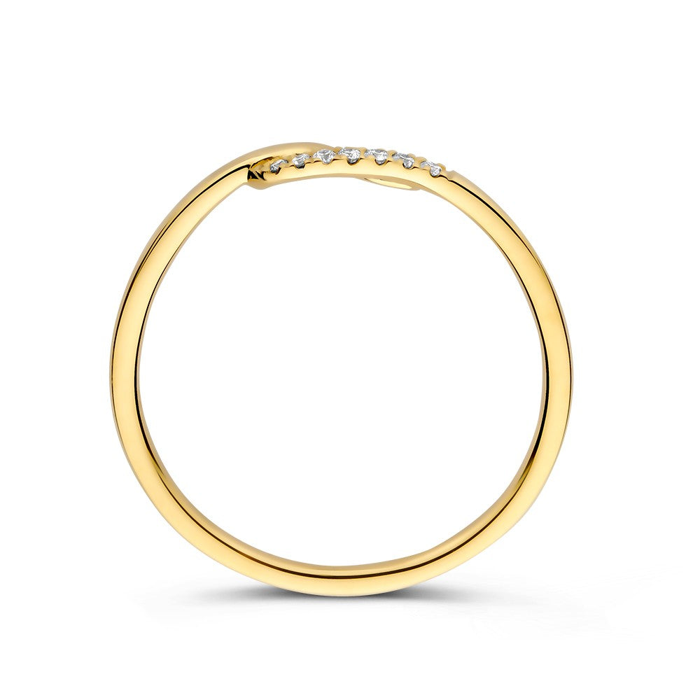 Ring Gelbgold Brillant 0,06 ct.