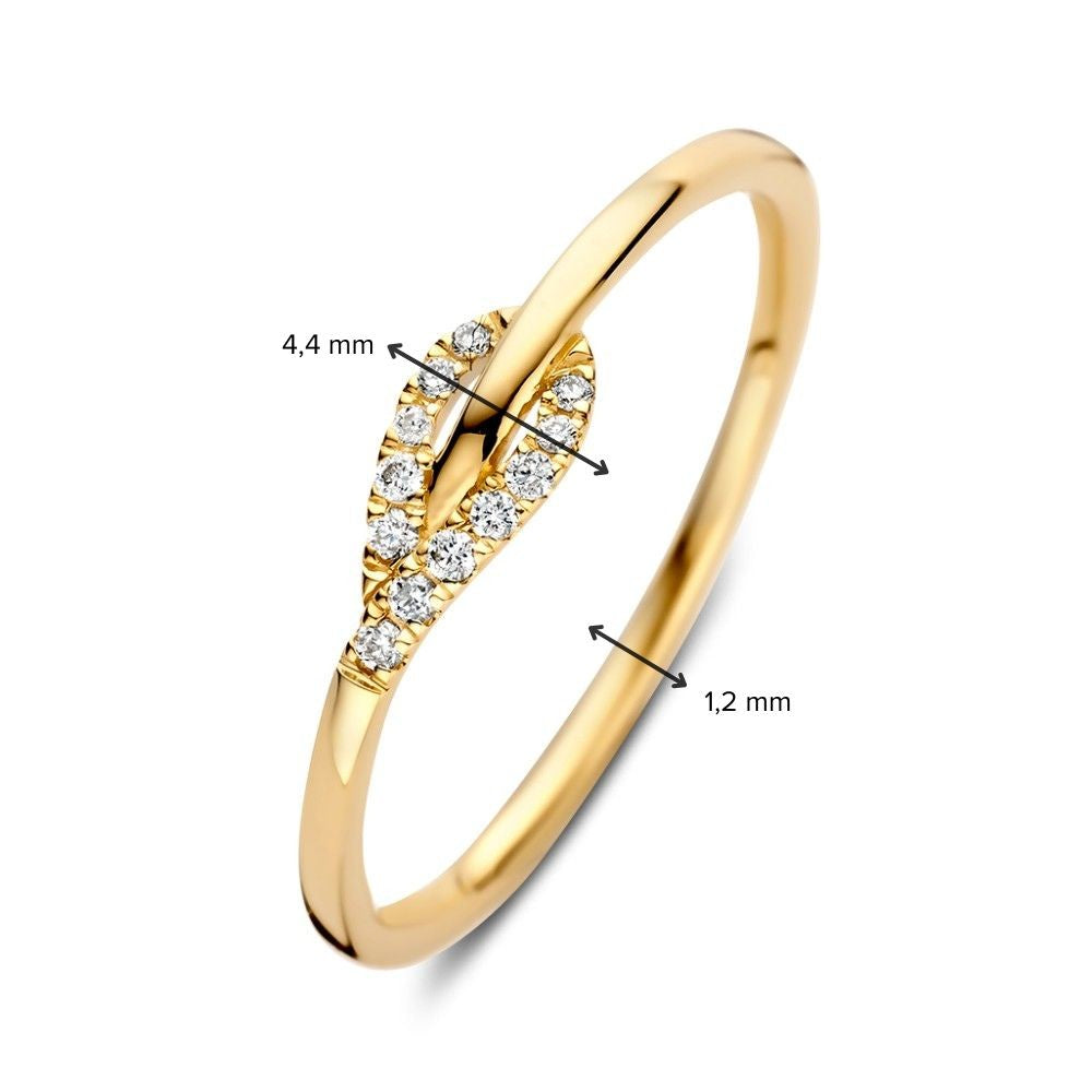 Ring Gelbgold Brillant 0,06 ct.