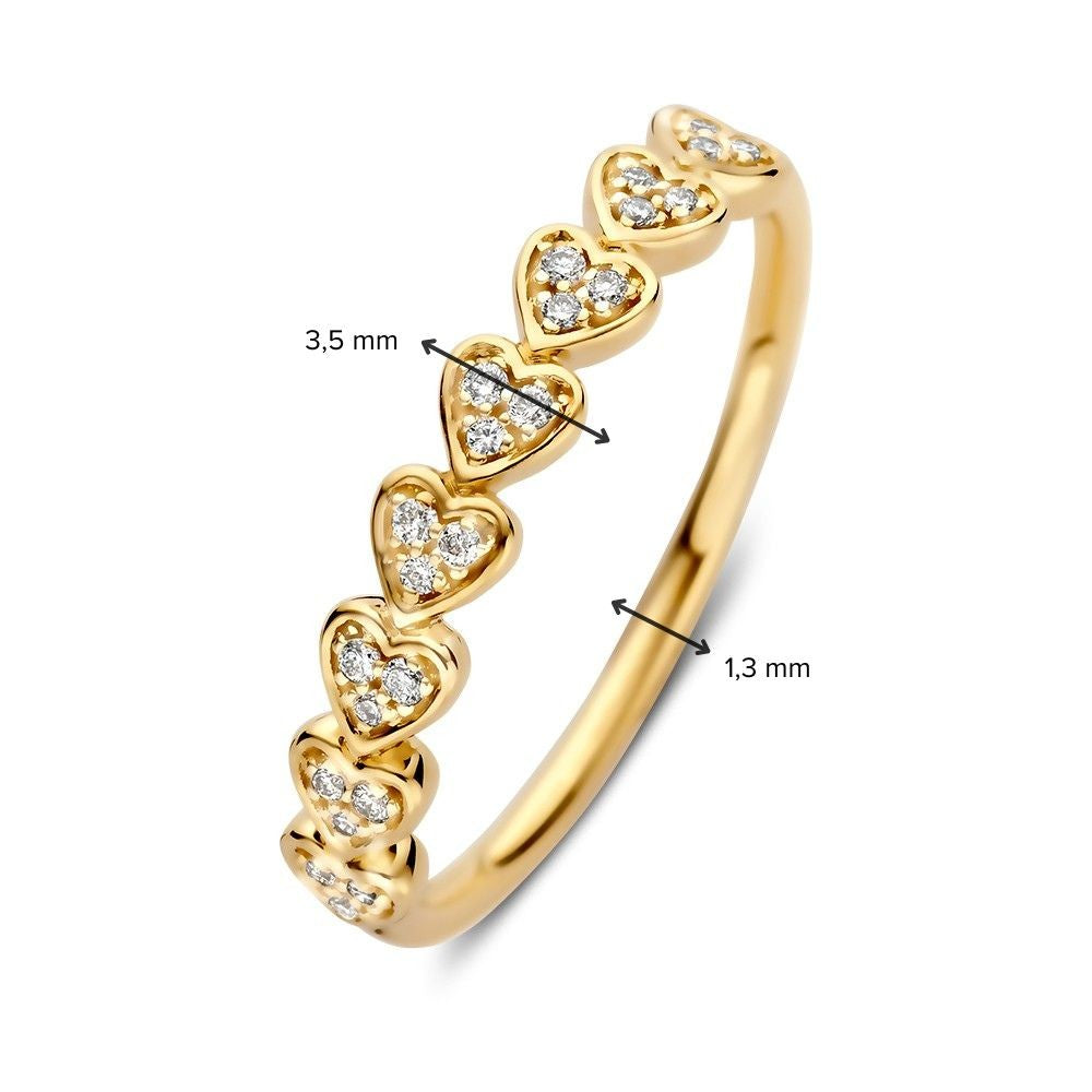 Ring Gelbgold Brillant 0,10 ct.
