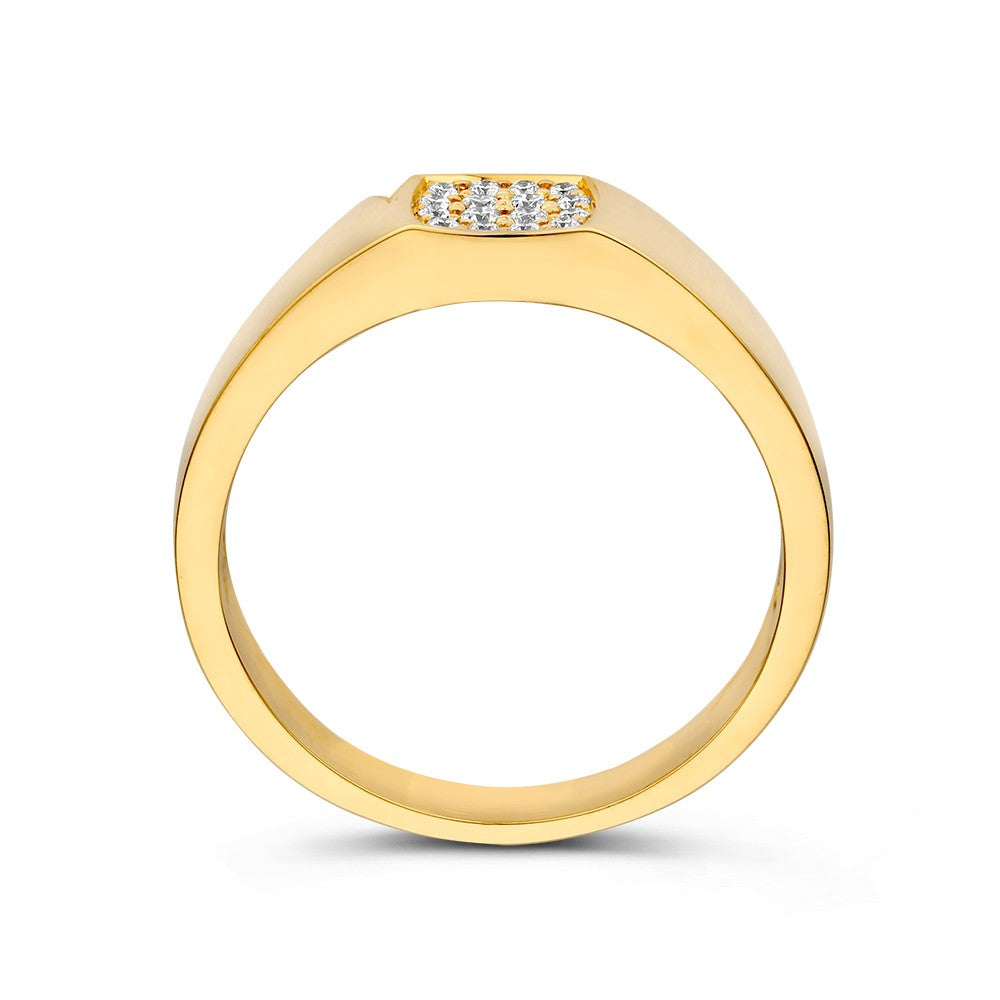 Ring Gelbgold Brillant 0,12 Karat