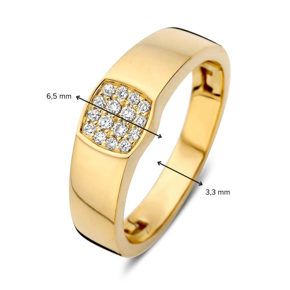 Ring Gelbgold Brillant 0,12 Karat