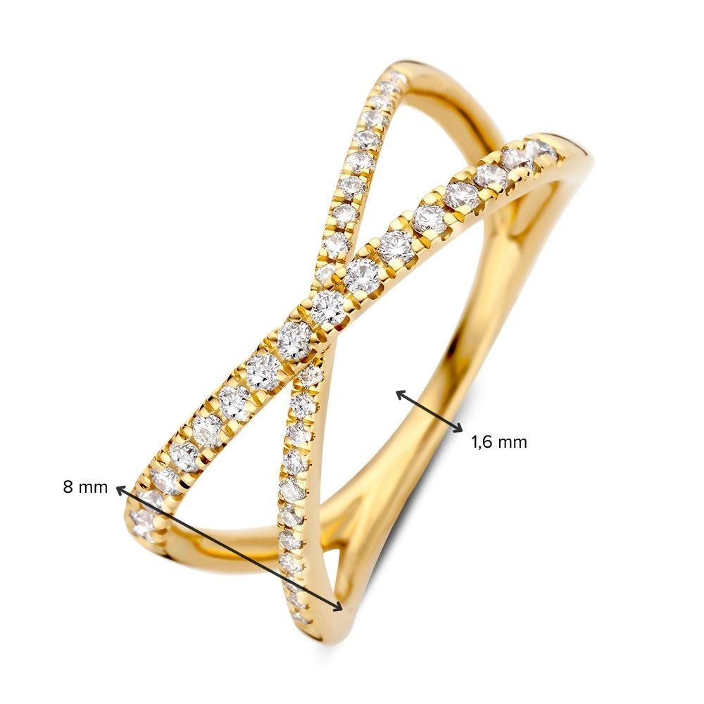 Ring Gelbgold Brillant 0,30 Karat.