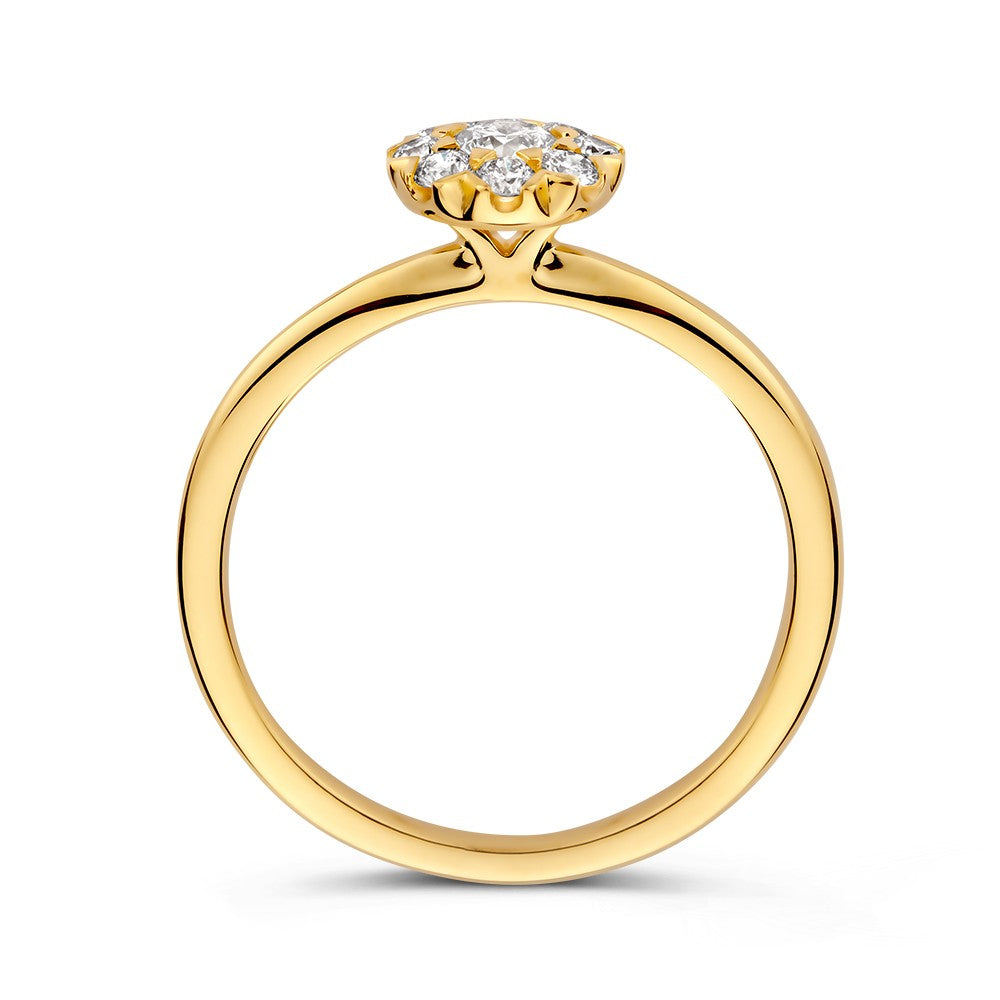 Ring Gelbgold Brillant 0,41 ct.