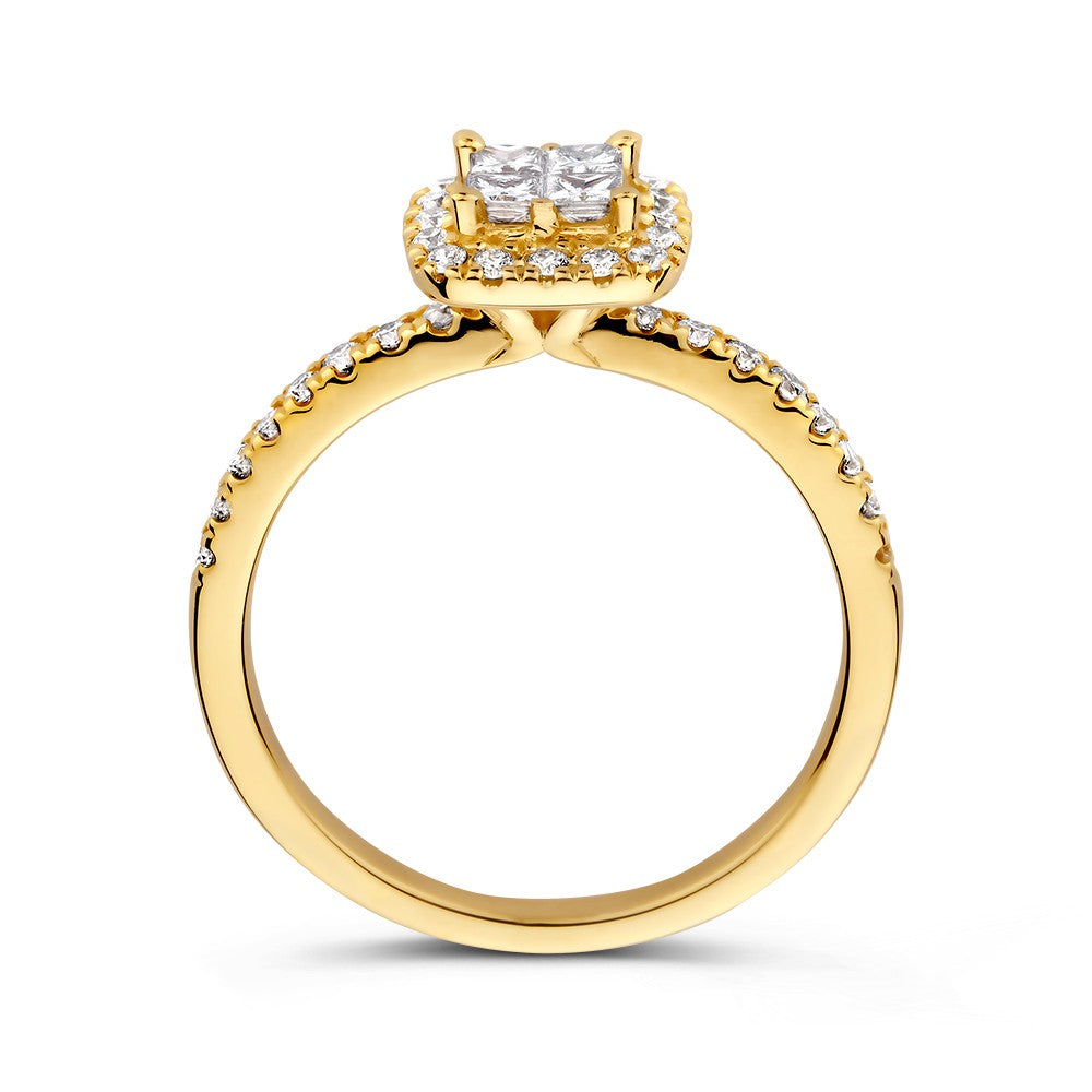 Ring Gelbgold Brillant 0,58 Karat