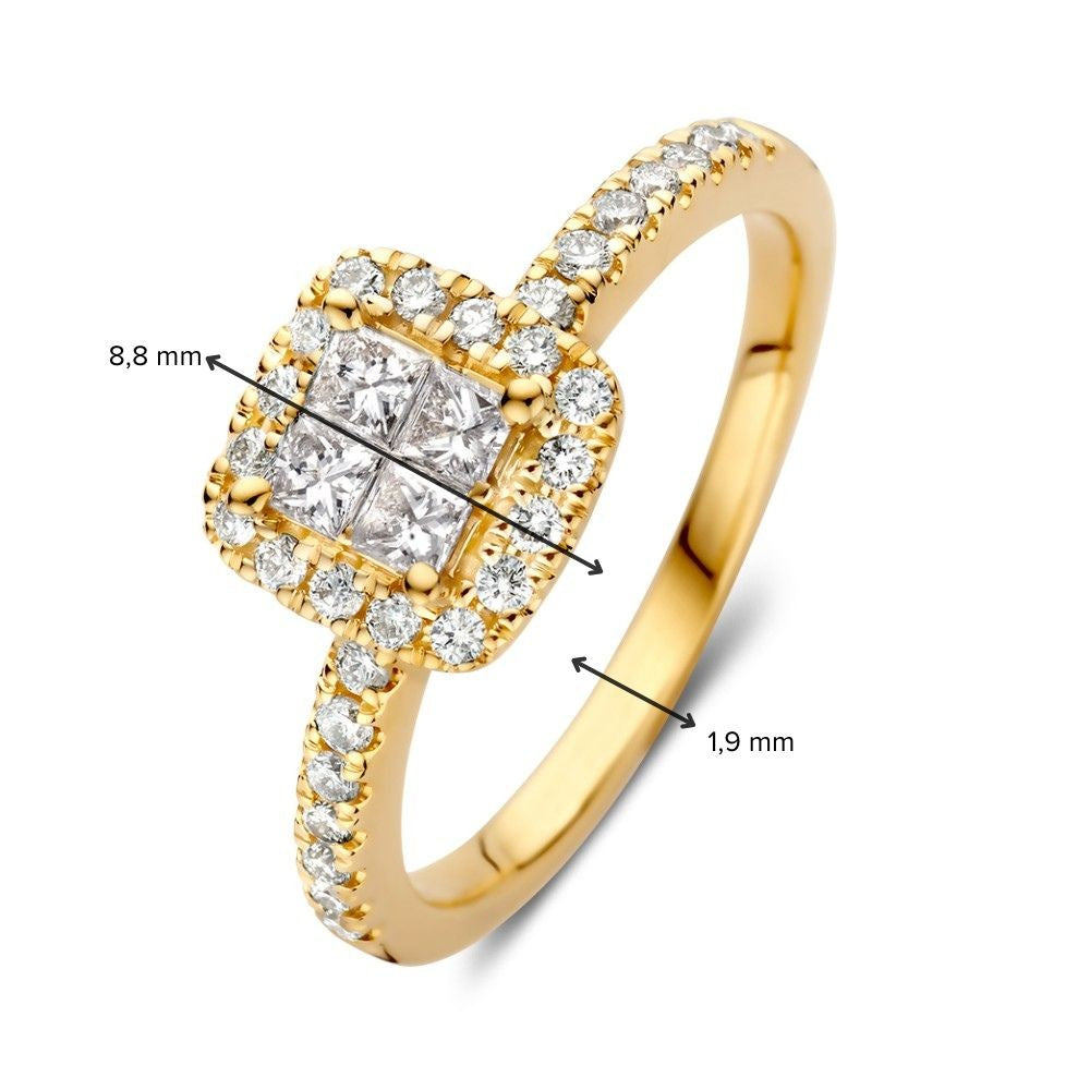 Ring Gelbgold Brillant 0,58 Karat