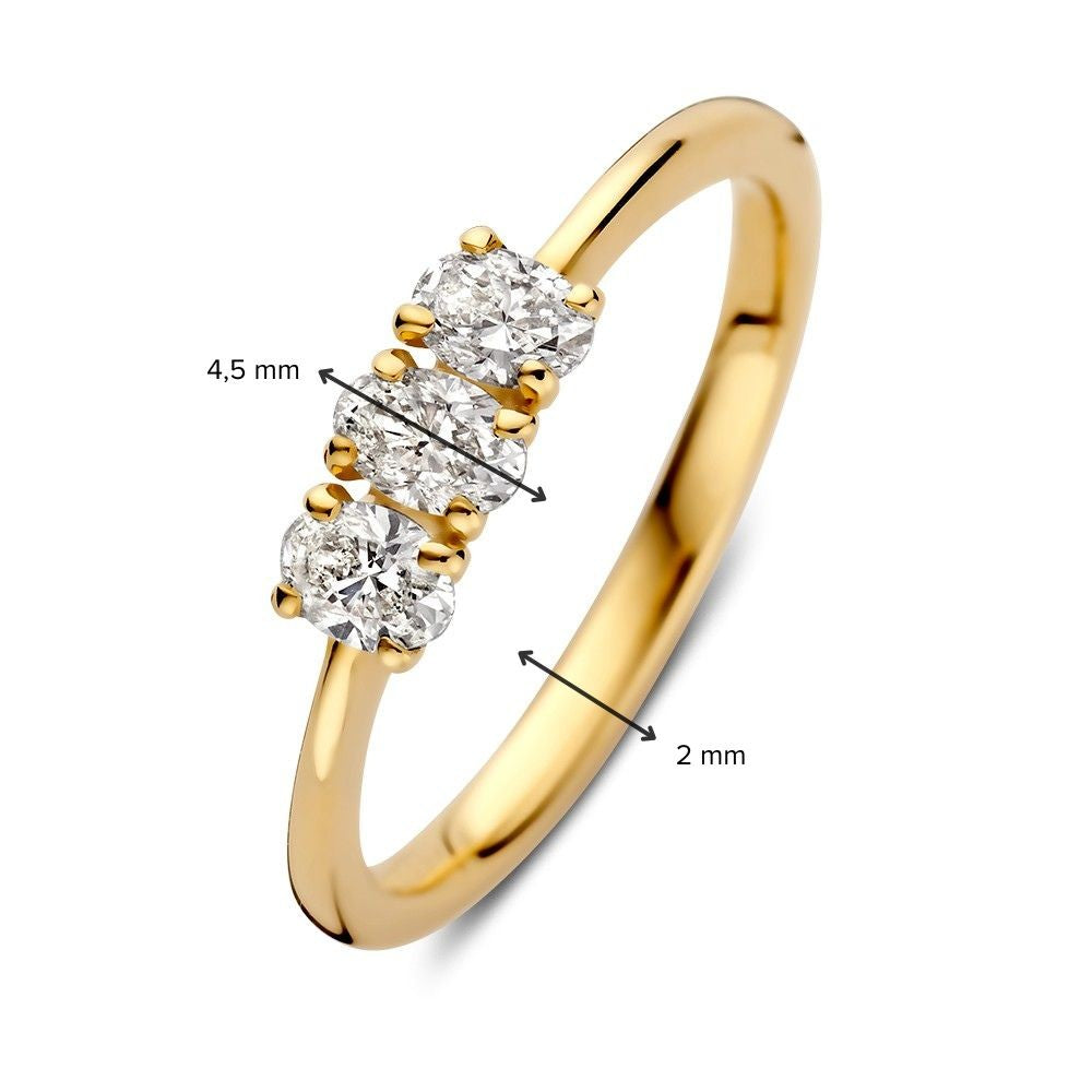 Ring Gelbgold Diamant 0.54 Karat
