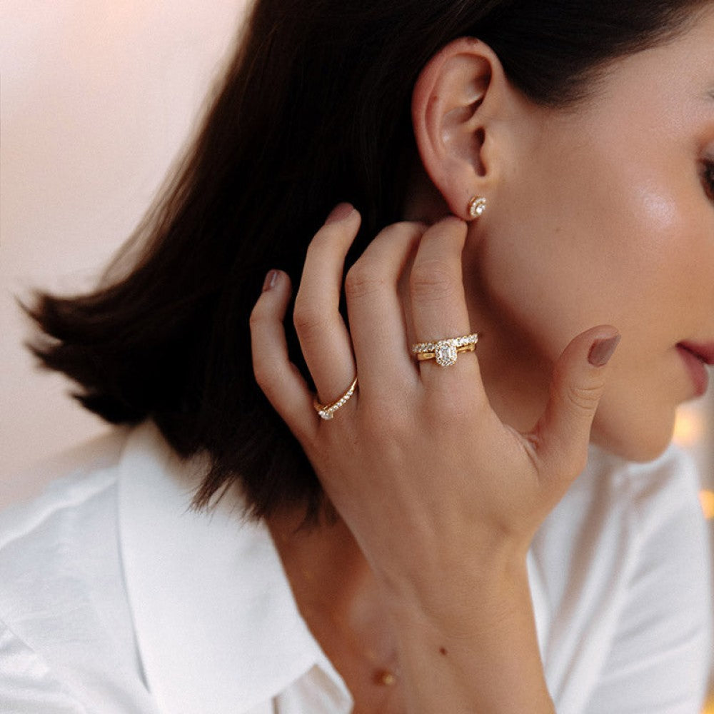 Ring Efeu 0,66 Karat Gelbgold