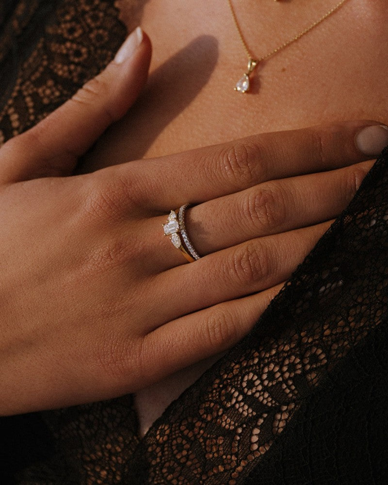 Ring Lize 0,90 kt. Gelbgold
