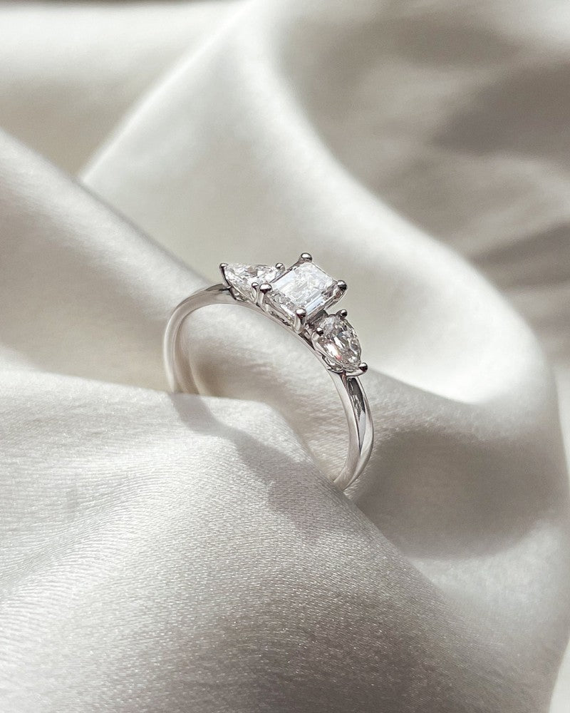Ring Lize 0,90 kt. Weißgold