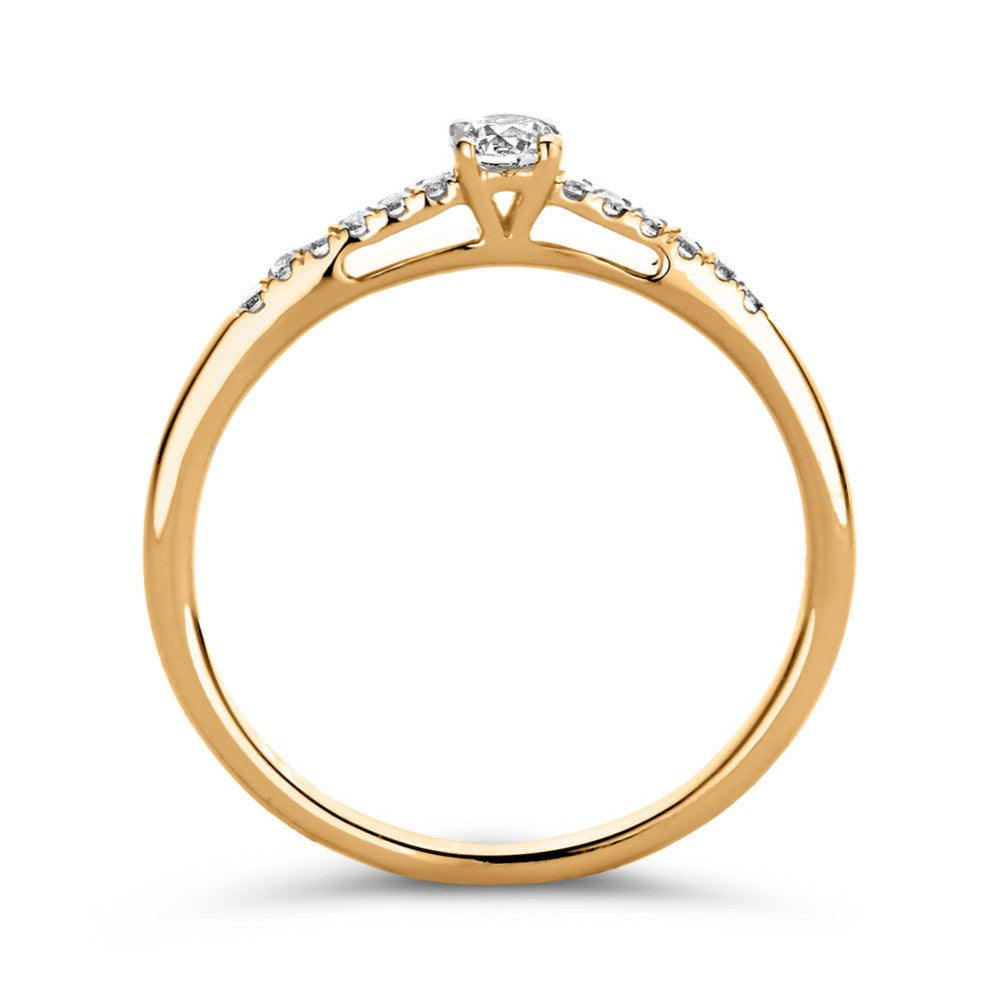 Ring Mary 0,20 ct. Gelbgold