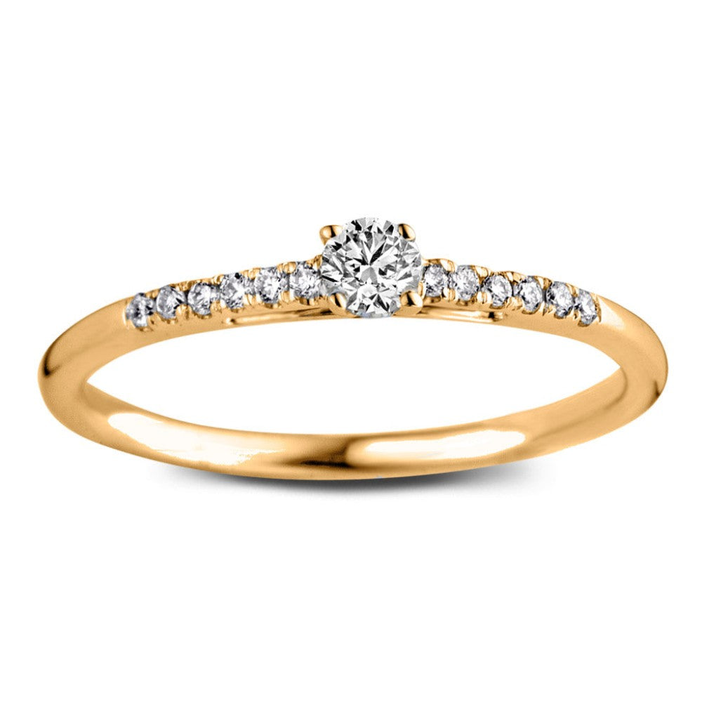 Ring Mary 0,20 ct. Gelbgold