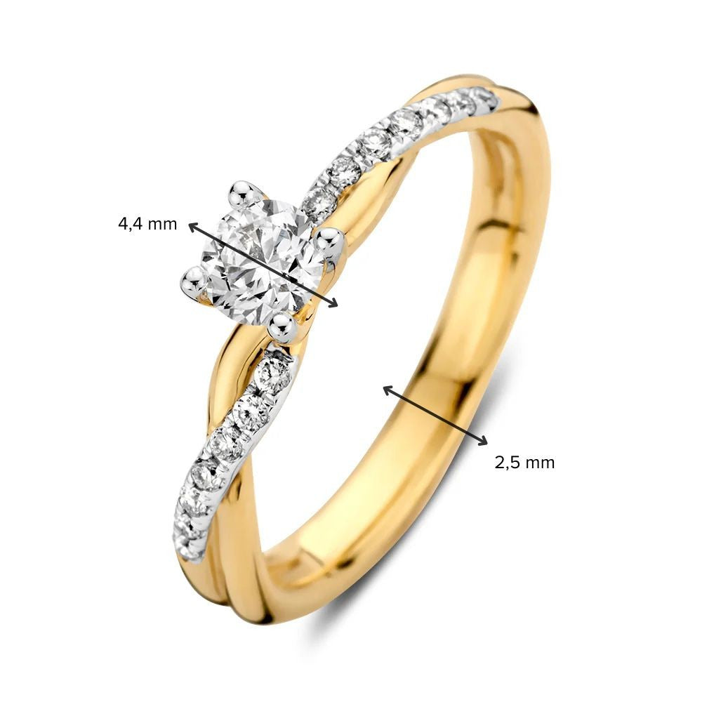 Ring Mia 0,41 Karat Gelbgold