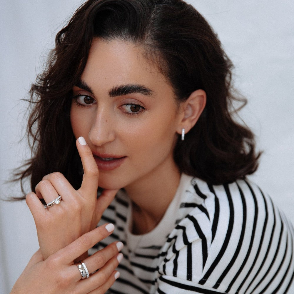 Ring Olivia 0,75 kt. Weißgold