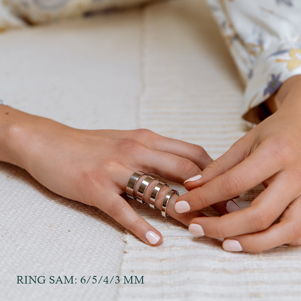 Ring Sam 4mm Gelbgold