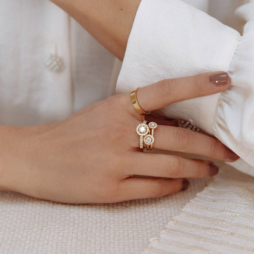 Ring Sam 4mm Weißgold