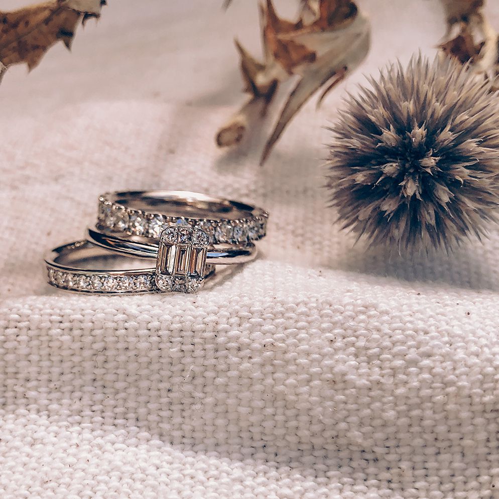 Eleganter Weißgoldring mit Brillant – 0,27 ct