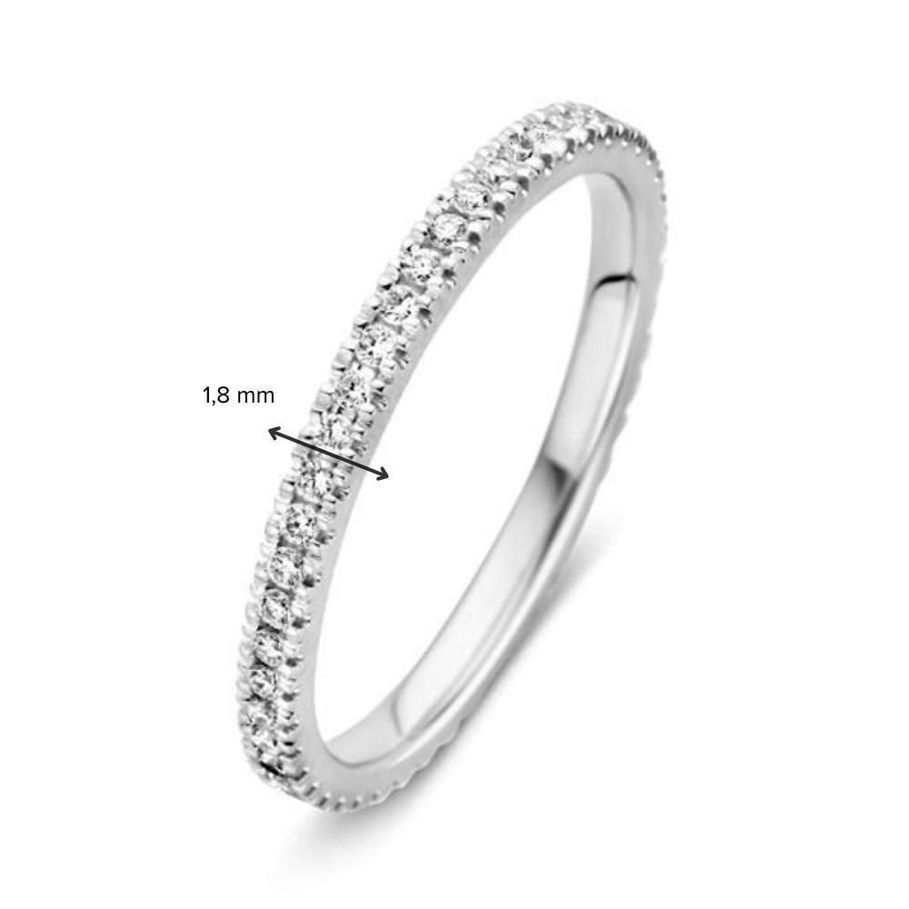 Weißgoldring mit umlaufend gefassten Diamanten 0.33 ct. (umlaufend)