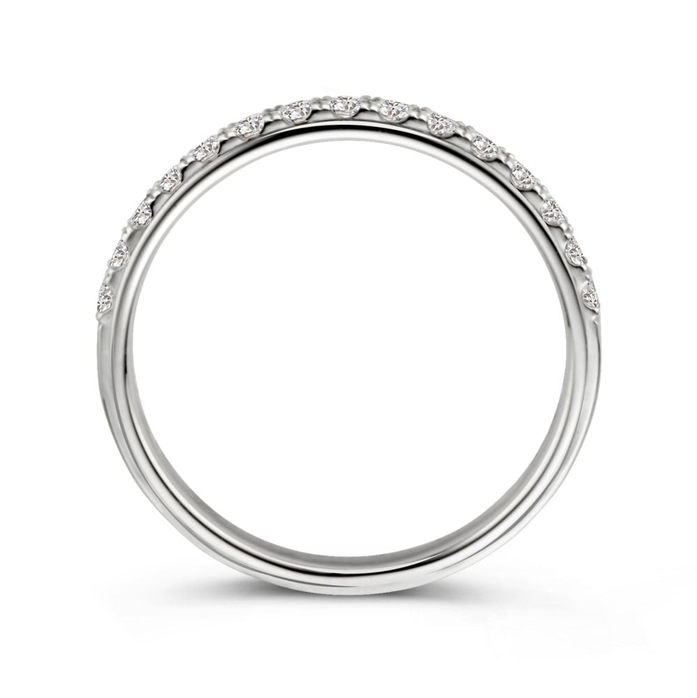Exquisiter Weißgold-Diamantring mit Brillant-Chatonfassung 0,36 Karat