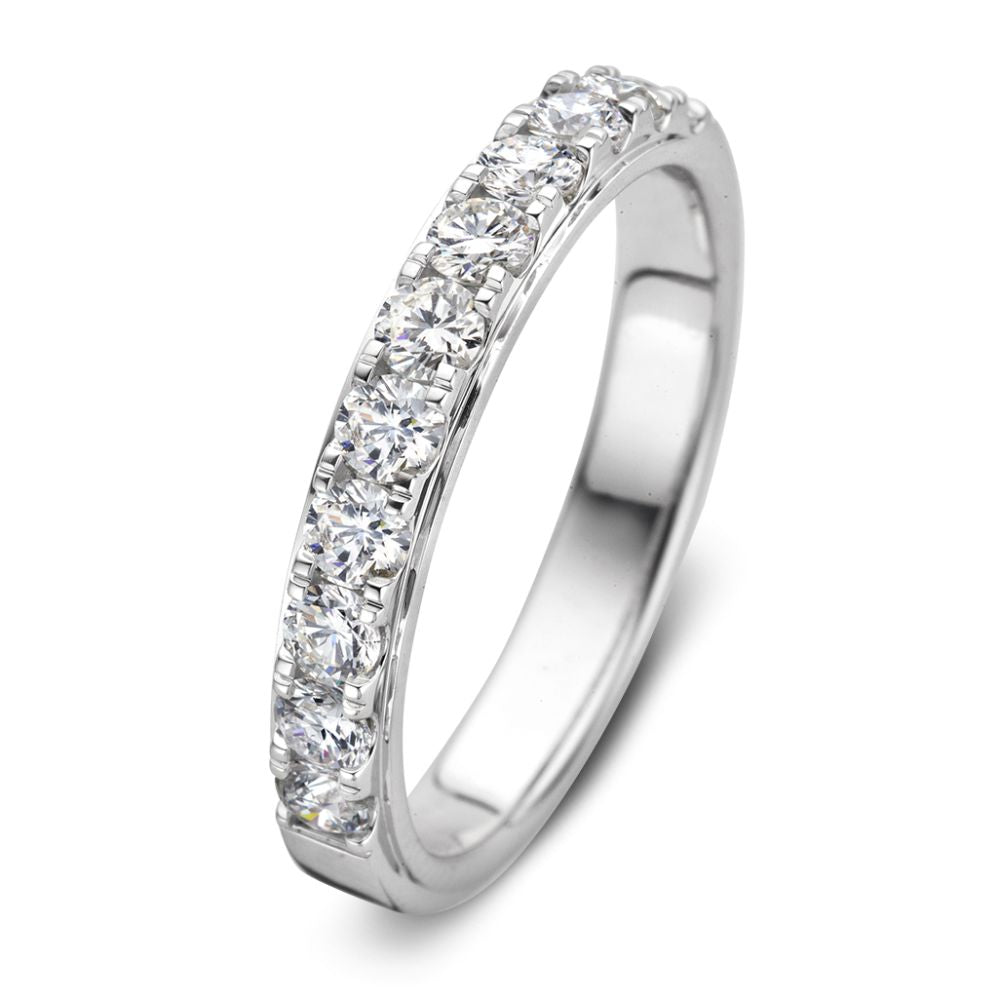 Ring aus Weißgold mit brillanten Diamanten in Chaton-Fassung (0,76 Karat)