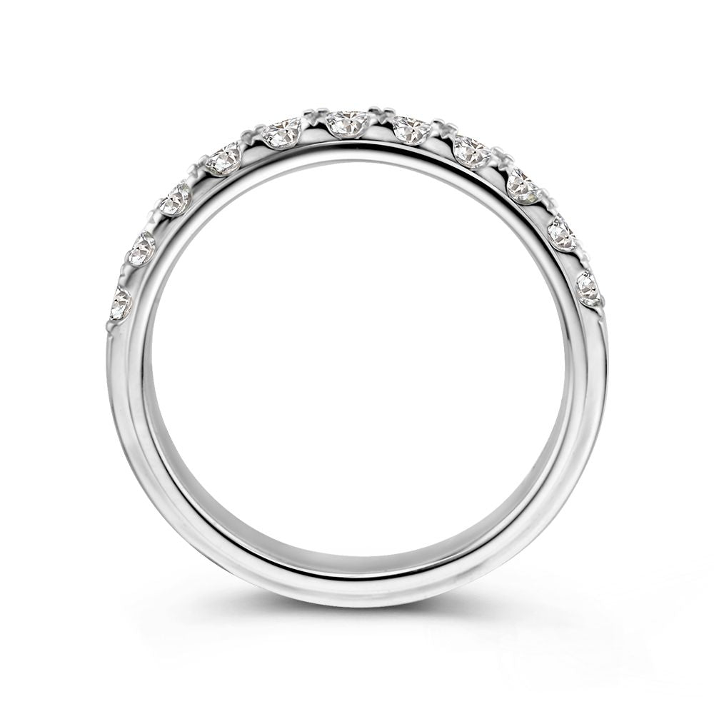 Atemberaubender Weißgoldring mit Brillanten in Chatonfassung (0,76 Karat)