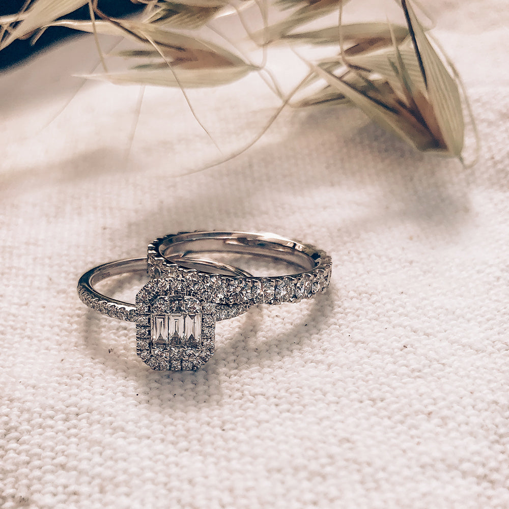 Eleganter Eternity-Ring aus Weißgold mit 1,50 Karat Brillanten