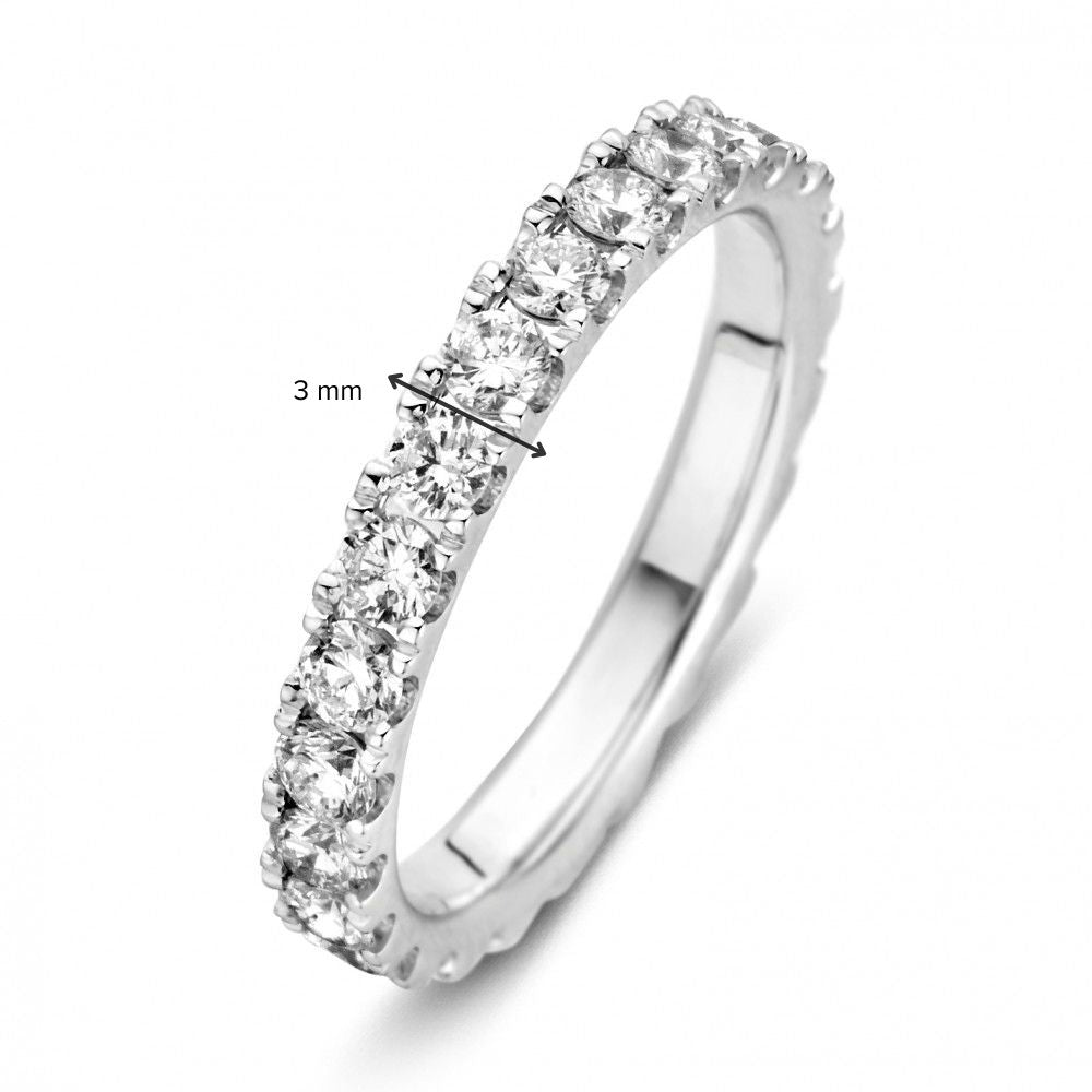 Eleganter Eternity-Ring aus Weißgold mit 1,50 Karat Brillanten