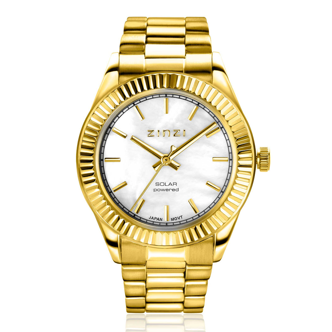 Zinzi Gelbgoldfarbene Uhr aus Stahl Ziw2134