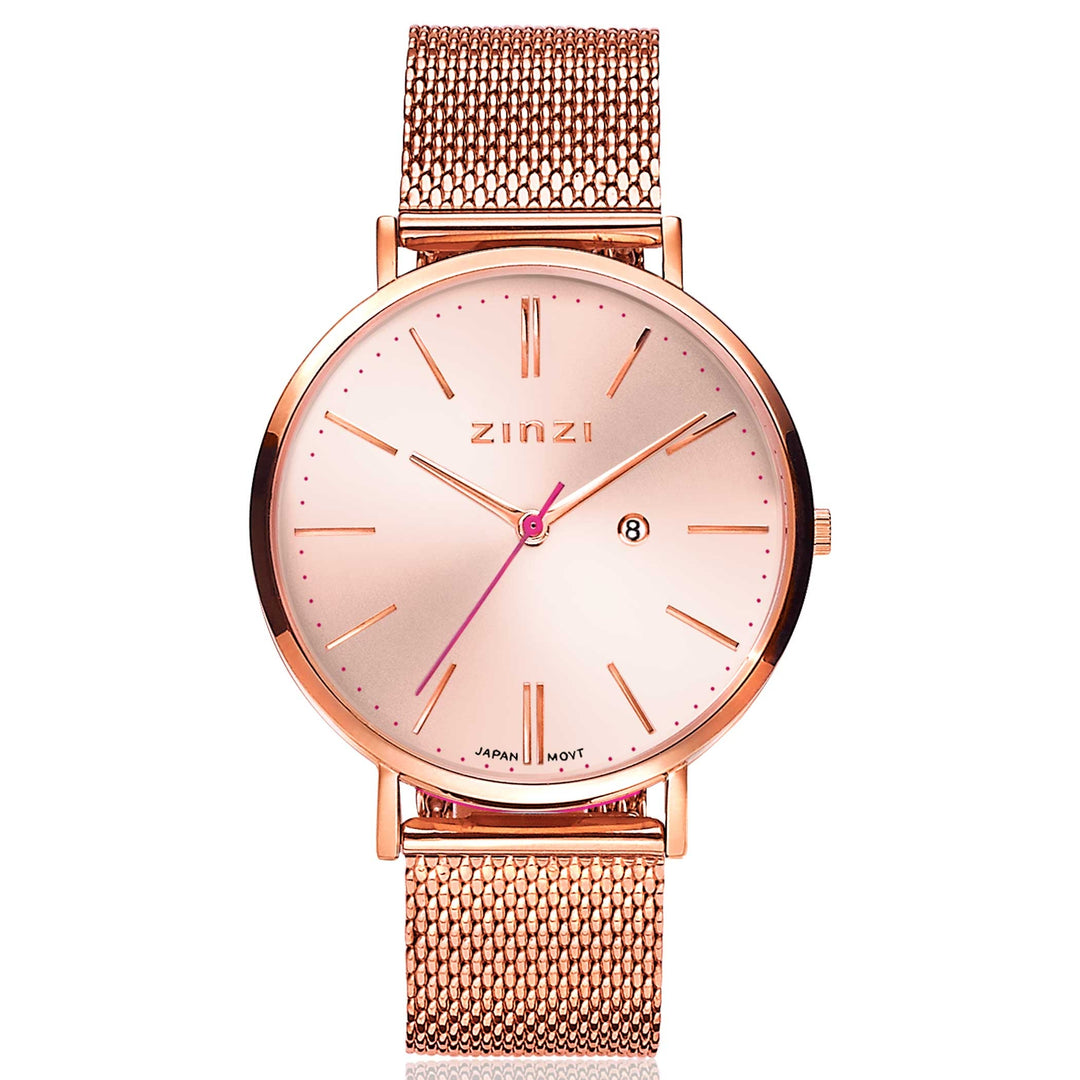 Zinzi Roségoldfarbene Uhr aus Stahl Ziw405 M