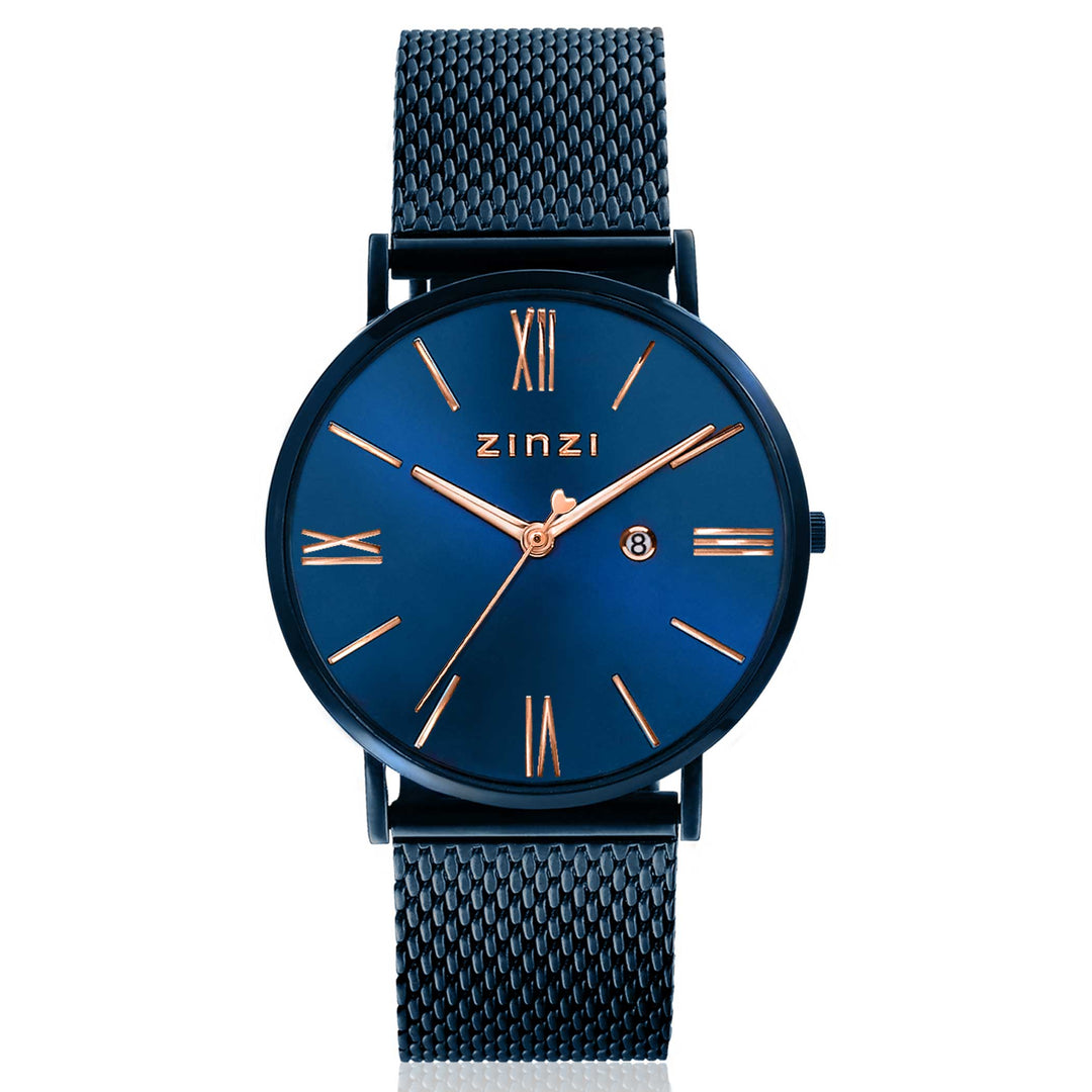 Zinzi Blue Uhr Stahl Ziw514 M