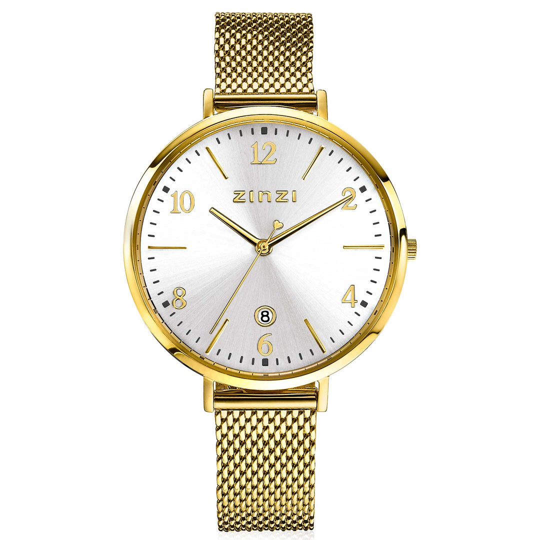 Zinzi Gelbgoldfarbene Uhr vergoldet Ziw1433