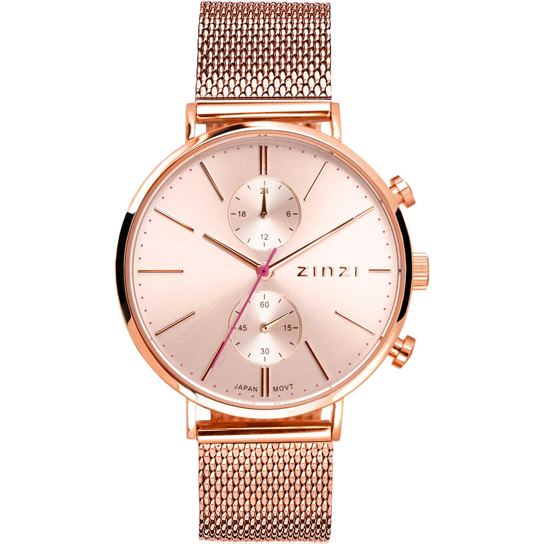 Zinzi Roségoldfarbene Uhr vergoldet Ziw705M