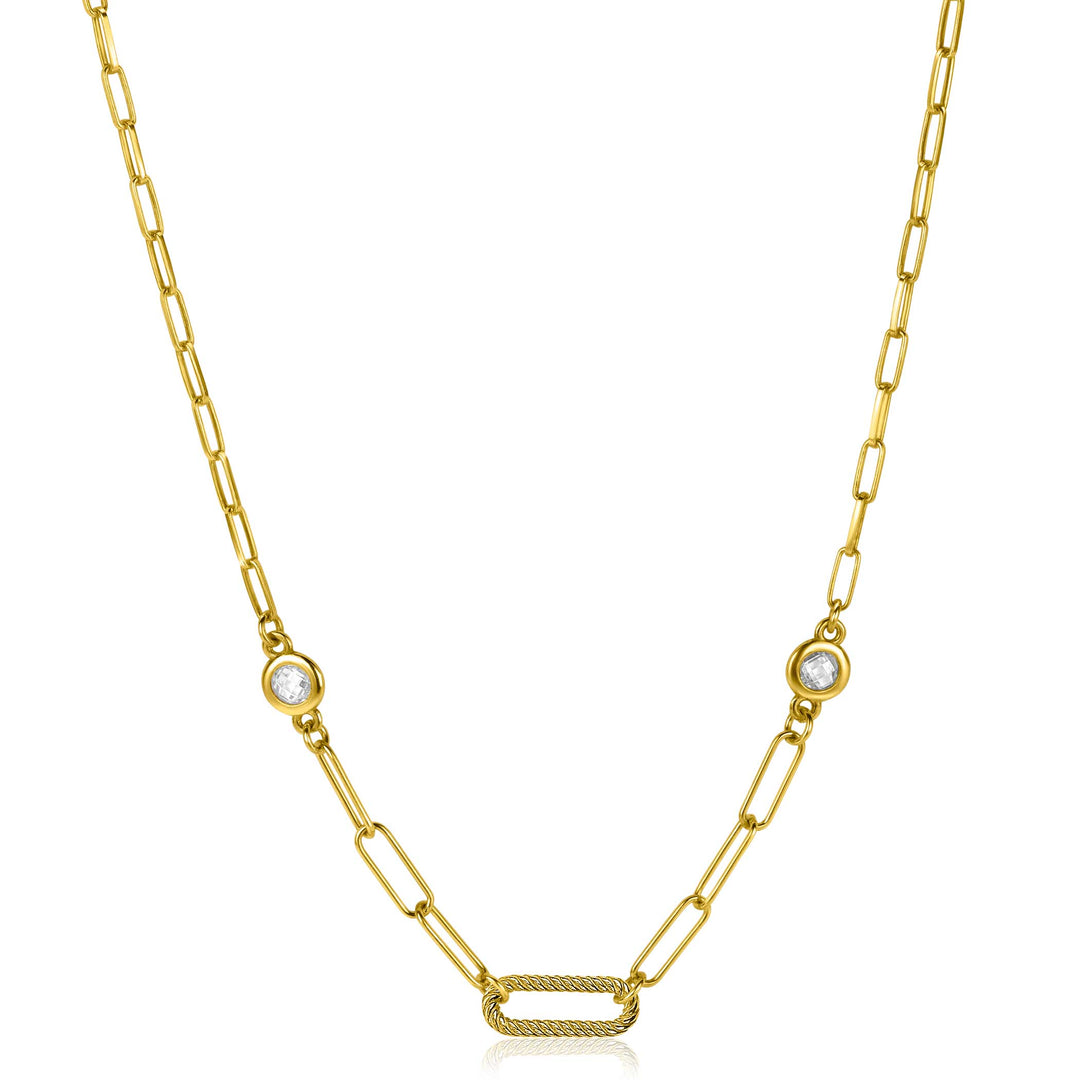 Zinzi Halskette vergoldet Zic2264 G