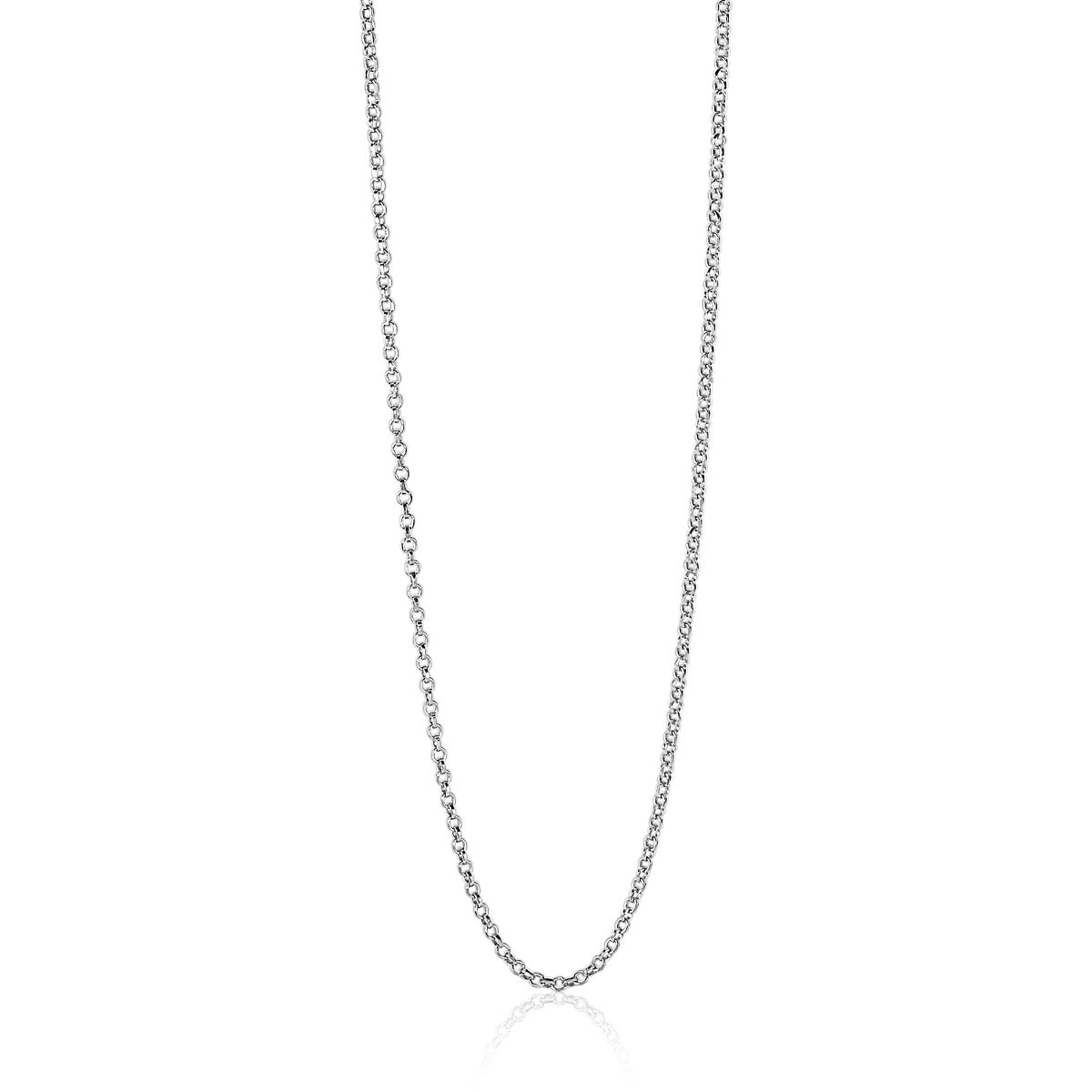 Kette aus Silber mit feiner, glatter Oberfläche und klassischem Design