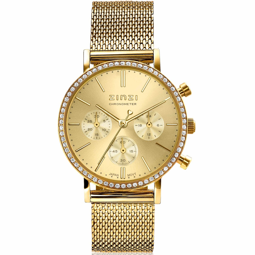 Zinzi Goldfarbene Uhr vergoldet Ziw1610